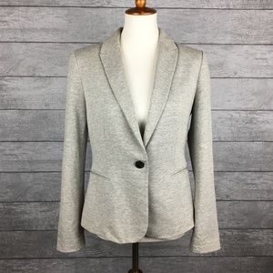 Zara Basic Gray One Button Blazer Size Large